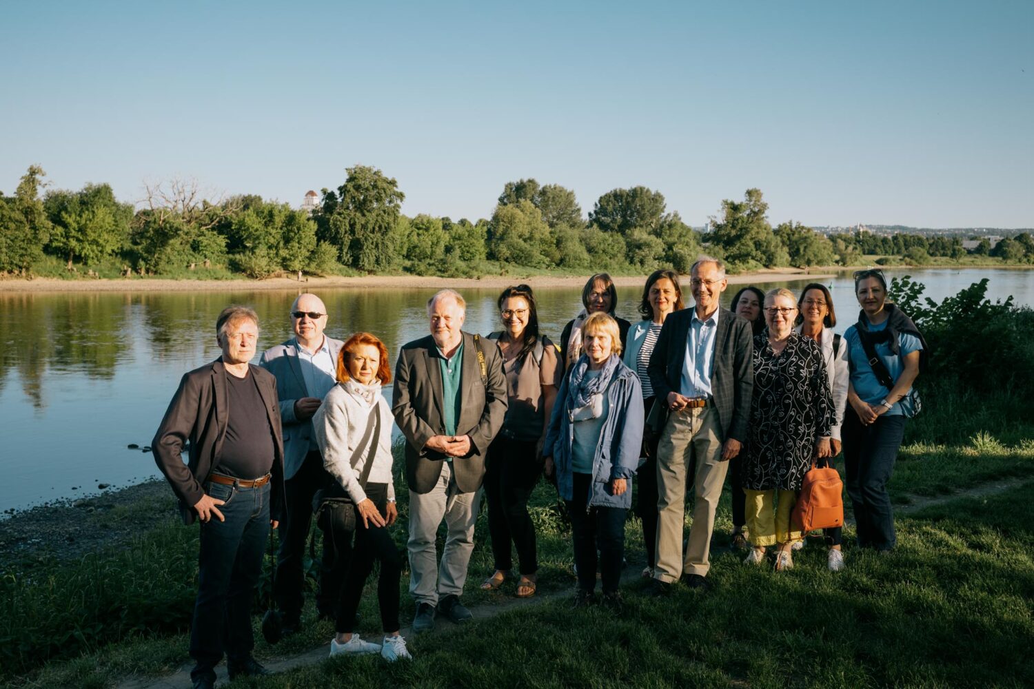 Gruppenfoto Pressereise Caspar David Friedrichs Spuren in Sachsen