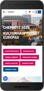 Handy-Screenshot www.chemnitz.travel