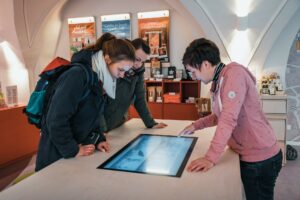 Bild vom Touchscreen in der Görlitzer Tourist-Information