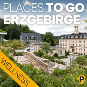 Werbegrafik für die Podcast-Serie Wellness - Places To Go Erzgebirge